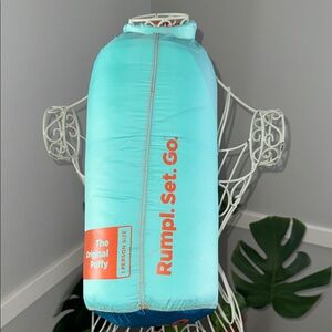 Rumpl Puffy Blanket in Teal, Orange and Blue NWT!